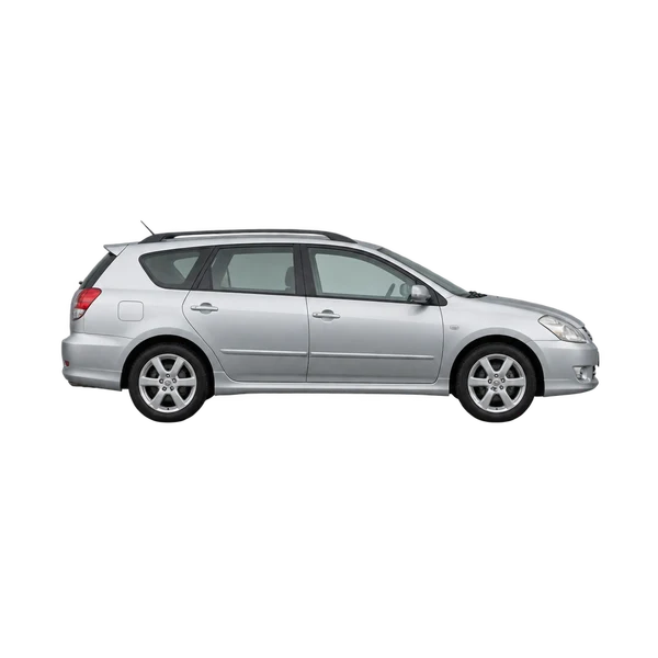 シルバーの2005 Toyota Caldina(側面(右向き)ビュー)