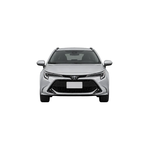 Toyota Caldina 2020 en plateado, vista frontal