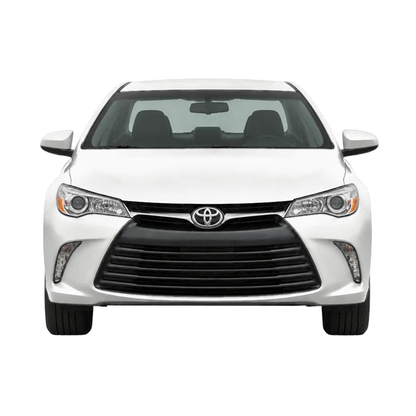 ホワイトの2016 Toyota Camry（正面ビュー）