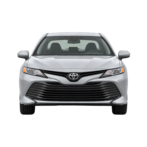 Toyota Camry 2020 en plateado, vista frontal