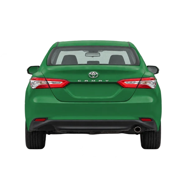 2021 Toyota Camry in grün, Ansicht: Heck
