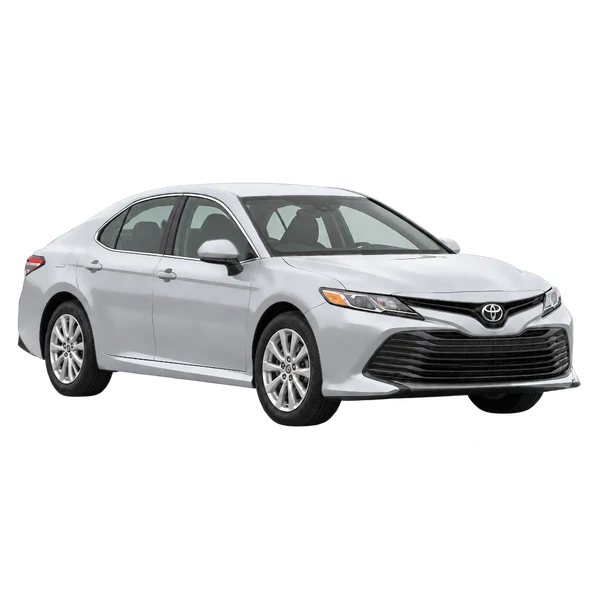 2021 Toyota Camry in Silber, Ansicht: Dreiviertelansicht vorne (nach rechts)