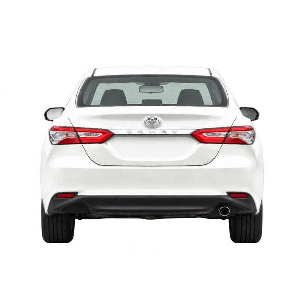 2021 Toyota Camry in weiß, Ansicht: Heck