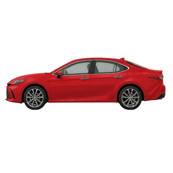 2025 Toyota Camry in rot, Ansicht: Seite (nach links gerichtet)