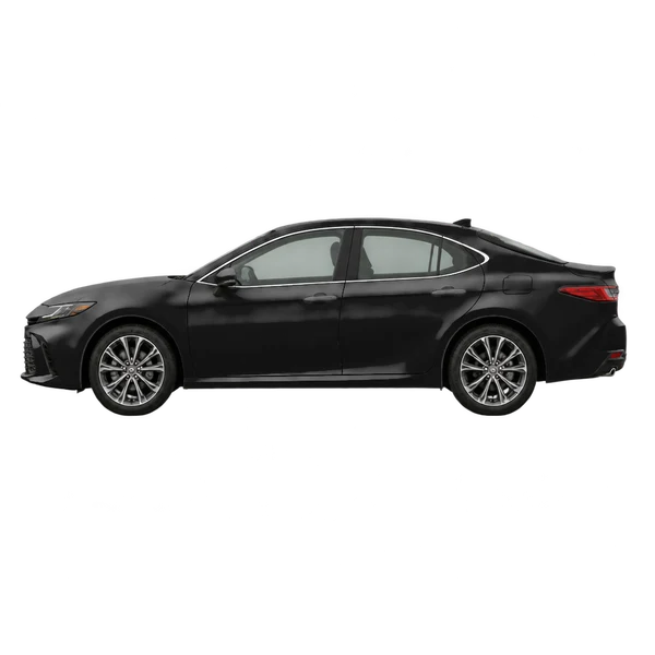 2027 Toyota Camry in schwarz, Ansicht: Seite (nach links gerichtet)