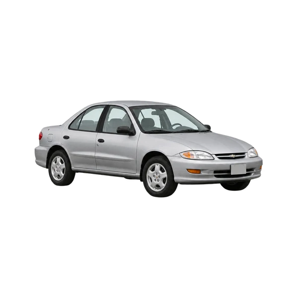 Toyota Cavalier 2000 prata, vista dianteira em três quartos (voltada para a esquerda)