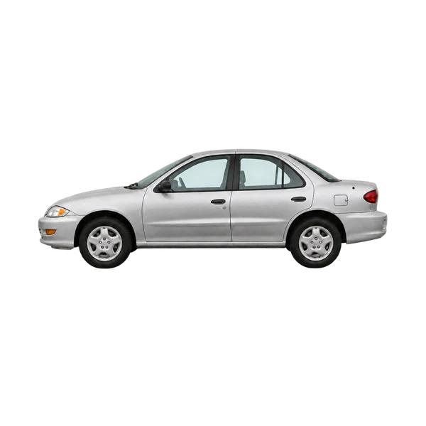 Toyota Cavalier 2000 prata, vista lateral (voltada para a esquerda)