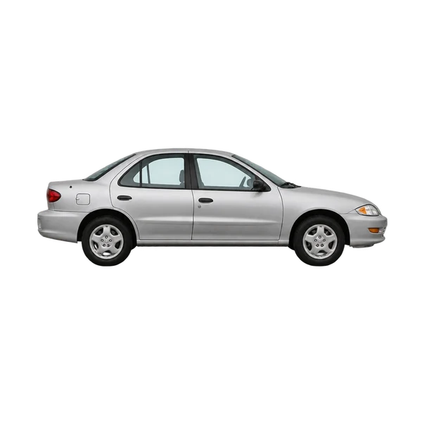 Toyota Cavalier 2000 prata, vista lateral (voltada para a direita)