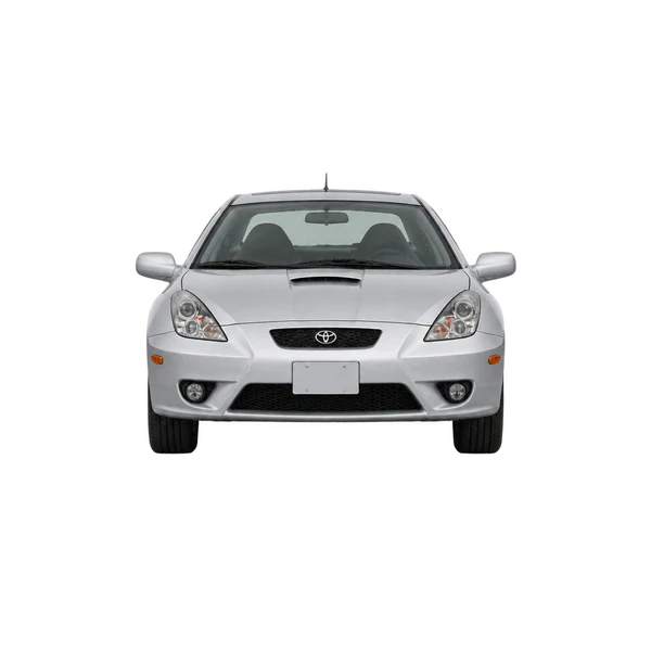 Toyota Celica 2015 en plateado, vista frontal