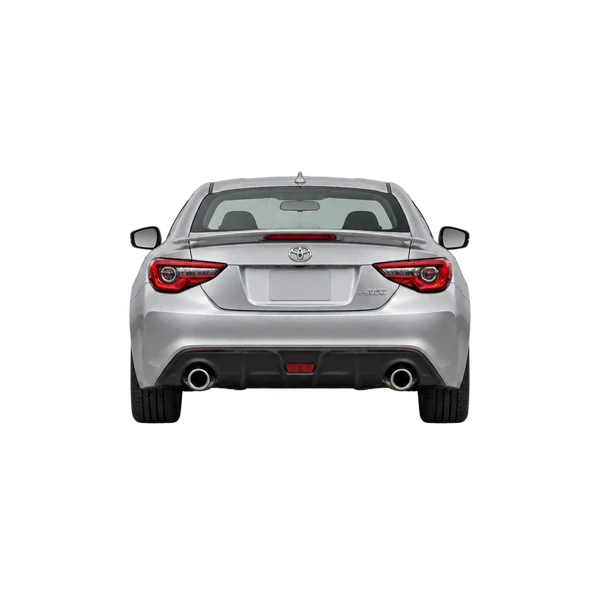 Toyota Celica 2020 باللون فضي، منظر من الخلف