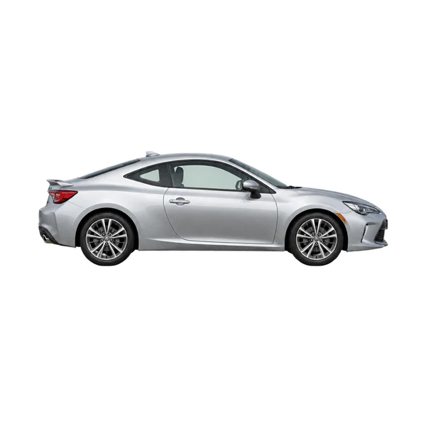Toyota Celica 2020 باللون فضي، منظر منظر جانبي (باتجاه اليمين)