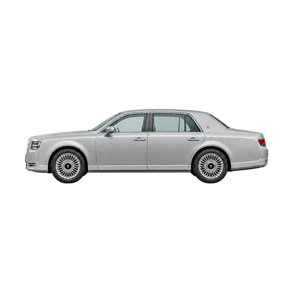 2025 Toyota Century in Silber, Ansicht: Seite (nach links gerichtet)
