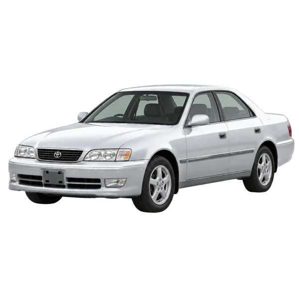 シルバーの1996 Toyota Chaser(フロントスリークォーター(左向き)ビュー)