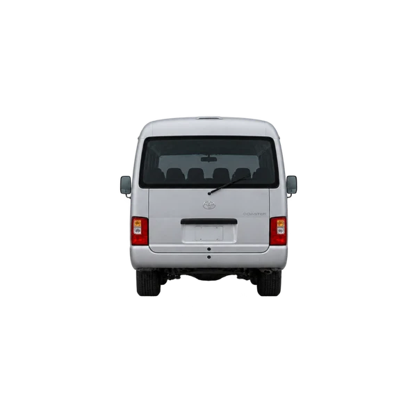 Toyota Coaster 2010 argent, vue arrière