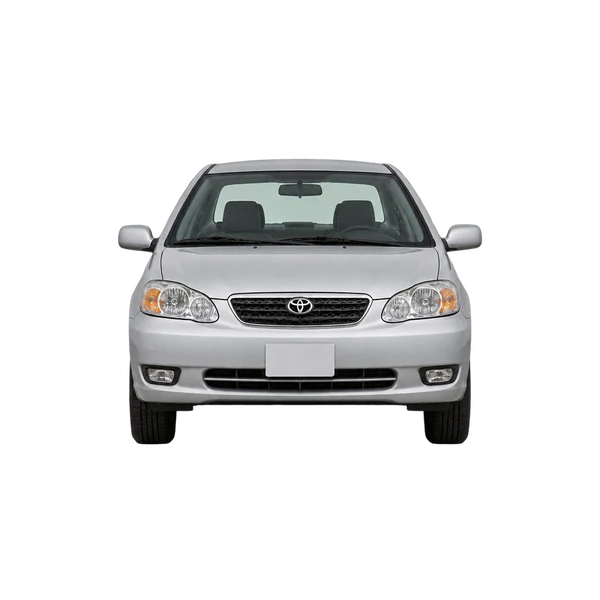 Toyota Corolla Compressor 2005 باللون فضي، منظر أمامي