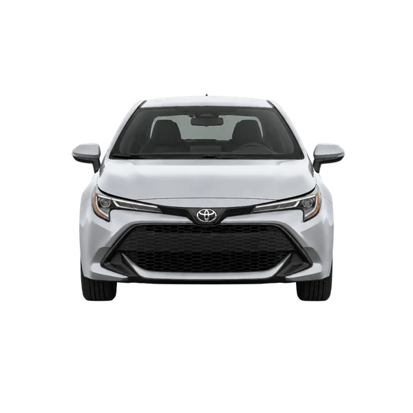 シルバーの2022 Toyota Corolla Hatchback（正面ビュー）