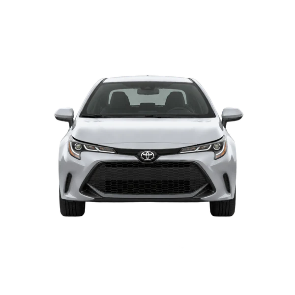 Toyota Corolla Hatchback 2023 en plateado, vista frontal