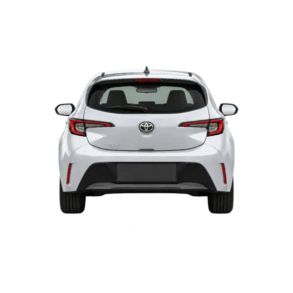 シルバーの2024 Toyota Corolla Hatchback（リアビュー）