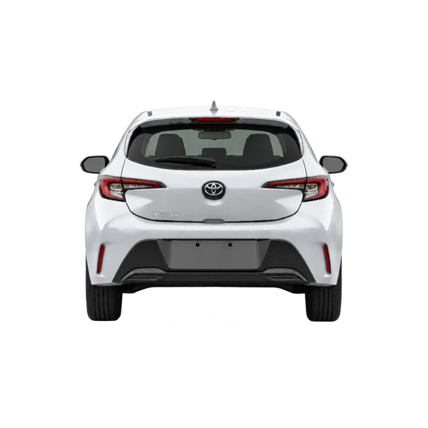 2026 Toyota Corolla Hatchback in Silber, Ansicht: Heck