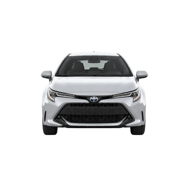 Toyota Corolla Hatchback 2027 en plateado, vista frontal