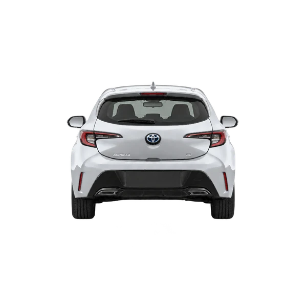 Toyota Corolla Hatchback 2027 en plateado, vista trasera