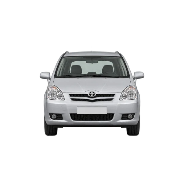 Toyota Corolla Verso 2005 باللون فضي، منظر أمامي
