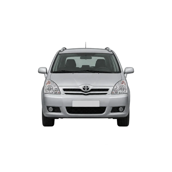 Toyota Corolla Verso 2010 باللون فضي، منظر أمامي
