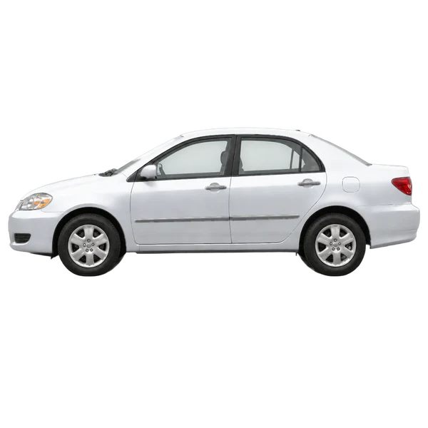 silver 2003 Toyota Corolla side (facing left) view