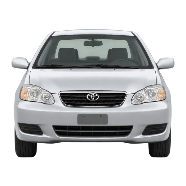 シルバーの2005 Toyota Corolla（正面ビュー）