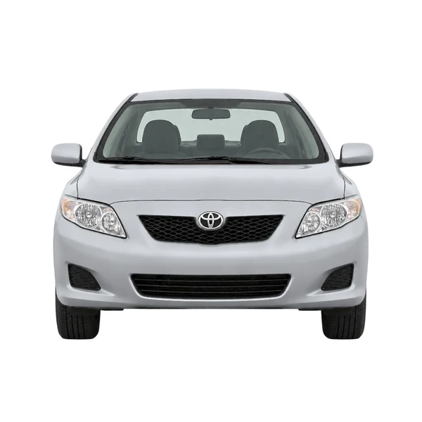 Toyota Corolla 2011 باللون فضي، منظر أمامي