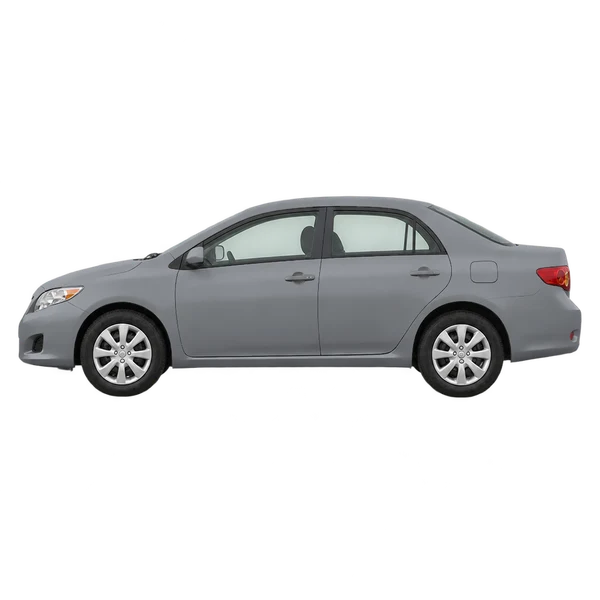 グレーの2013 Toyota Corolla（側面（左向き）ビュー）