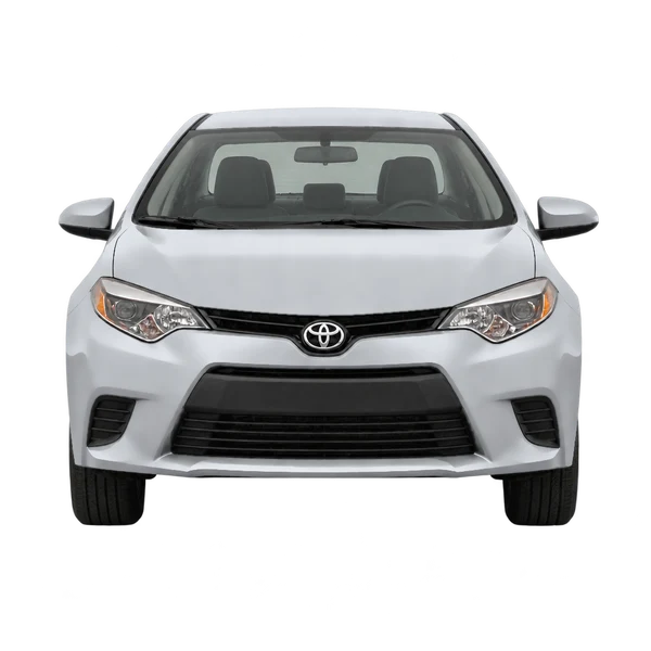 Toyota Corolla 2018 en plateado, vista frontal