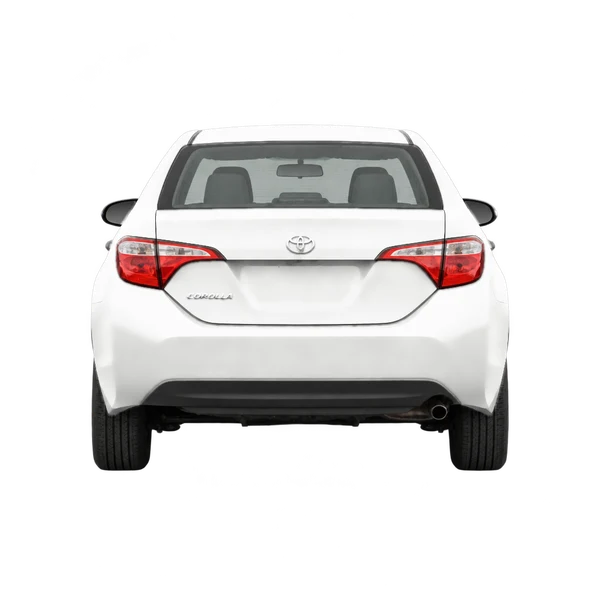 Toyota Corolla 2018 en blanco, vista trasera