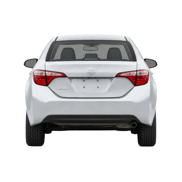 silver 2019 Toyota Corolla rear view