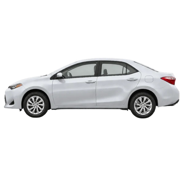 2019 Toyota Corolla in Silber, Ansicht: Seite (nach links gerichtet)