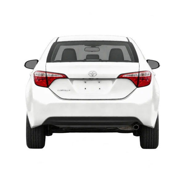 2019 Toyota Corolla in weiß, Ansicht: Heck