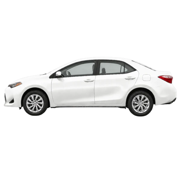 2019 Toyota Corolla in weiß, Ansicht: Seite (nach links gerichtet)
