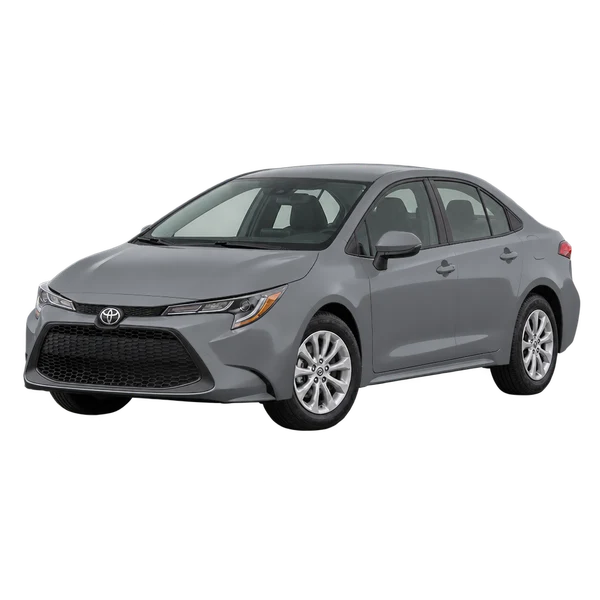 2020 Toyota Corolla in grau, Ansicht: Dreiviertelansicht vorne (nach links gerichtet)