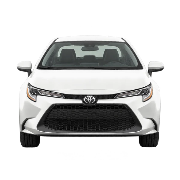 white 2020 Toyota Corolla front view