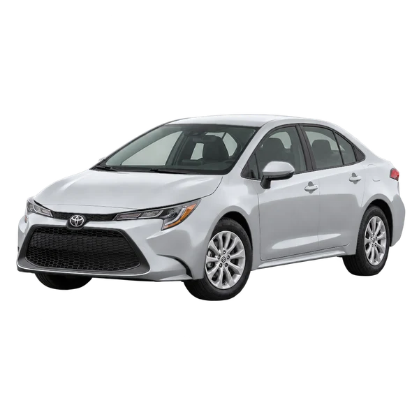 2022 Toyota Corolla in Silber, Ansicht: Dreiviertelansicht vorne (nach links gerichtet)