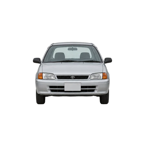 Toyota Corsa 1995 باللون فضي، منظر أمامي