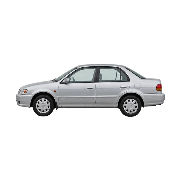 2000 Toyota Corsa in Silber, Ansicht: Seite (nach links gerichtet)