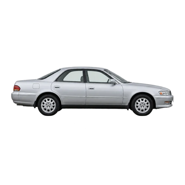 シルバーの1995 Toyota Cresta（側面（右向き）ビュー）