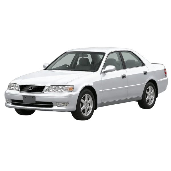 シルバーの1999 Toyota Cresta（フロントスリークォーター(左向き)ビュー）
