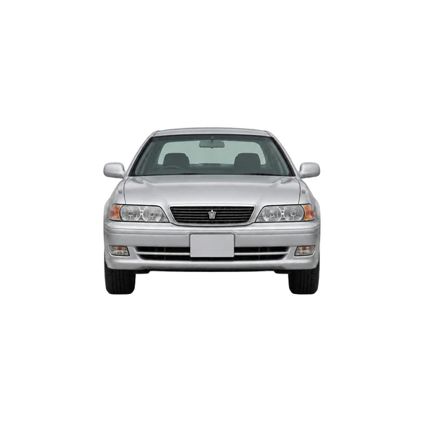 Toyota Cresta 2000 باللون فضي، منظر أمامي