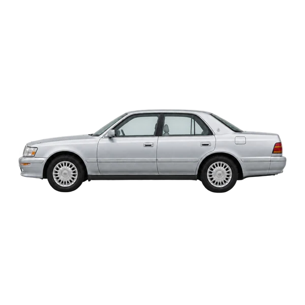 1995 Toyota Crown in Silber, Ansicht: Seite (nach links gerichtet)