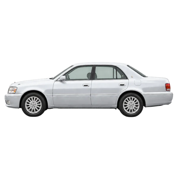 1998 Toyota Crown in Silber, Ansicht: Seite (nach links gerichtet)