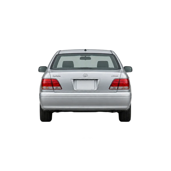 Toyota Crown 2000 en plateado, vista trasera