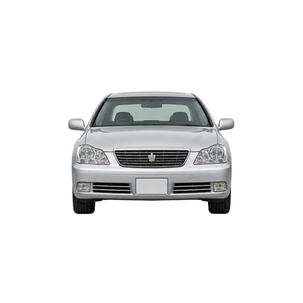 Toyota Crown 2005 باللون فضي، منظر أمامي