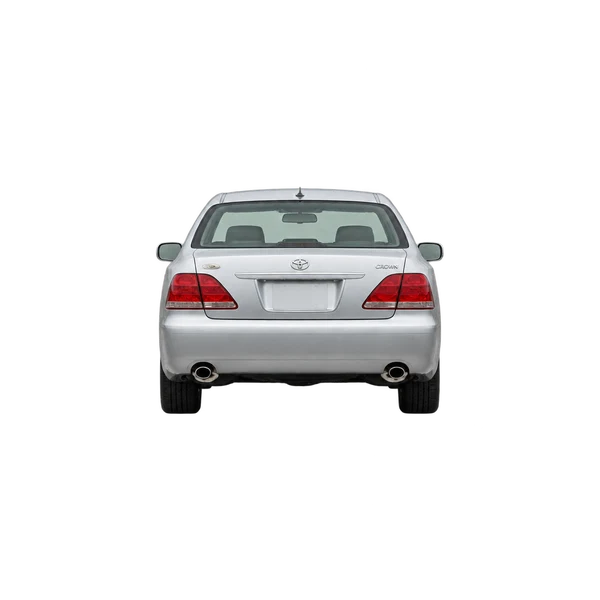 Toyota Crown 2005 باللون فضي، منظر من الخلف